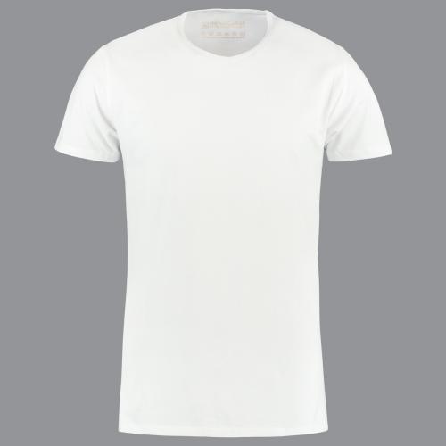ShirtsofCotton Heren T shirt Wit Basic V hals 2 Pack