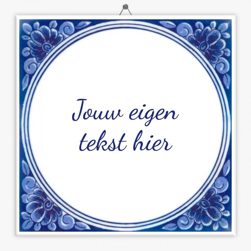 Delfts Blauw tegeltje vintage