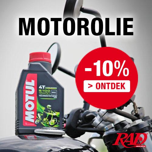 10% korting op motorolie voor motorfietsen