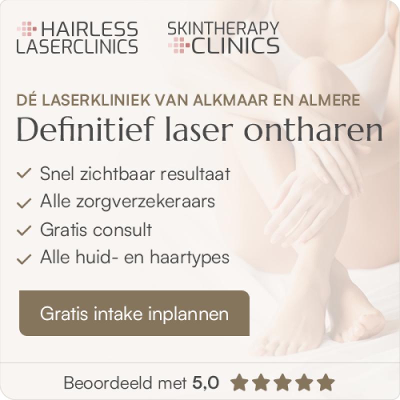 Laser ontharen banner