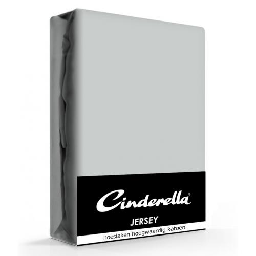 Cinderella Jersey Hoeslaken Light Grey-140 x 210/220 cm