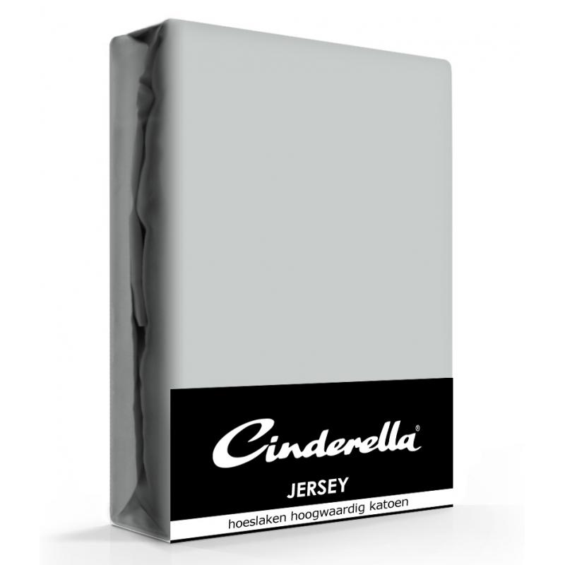 Cinderella Jersey Hoeslaken Light Grey-140 x 210/220 cm