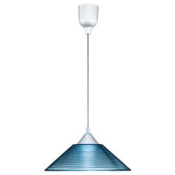 LED Hanglamp Hangverlichting Trion Dikon E27 Fitting Rond Aluminium Blauw Kunststof