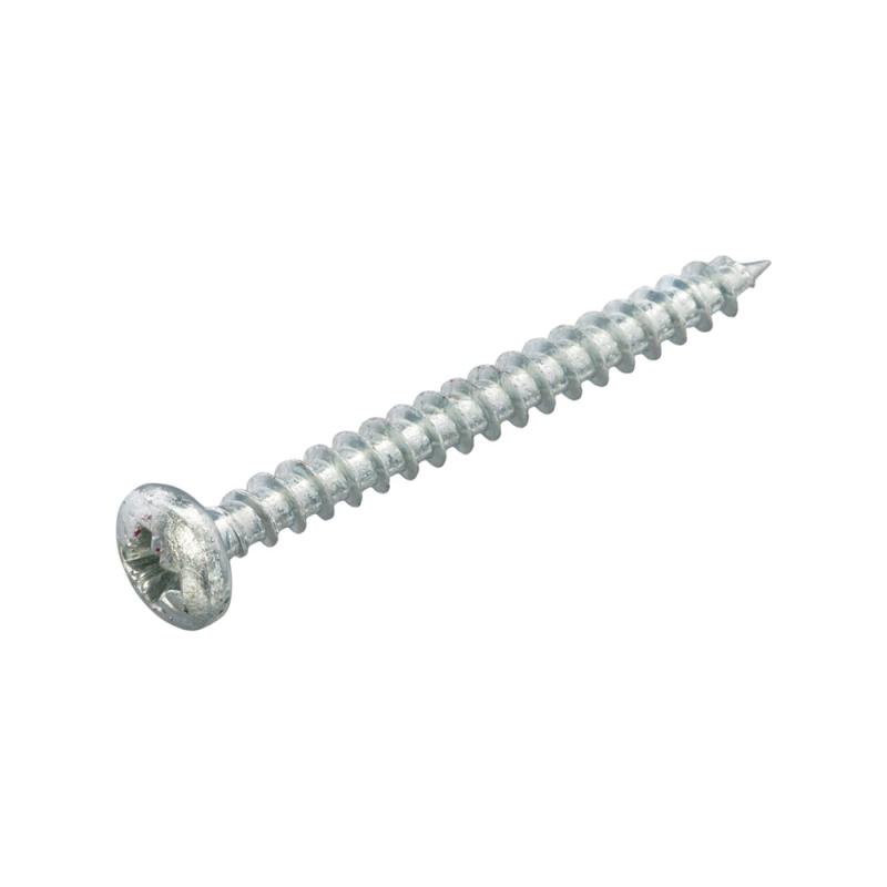 Spaanplaatschroef verzinkt cilinderkop pz 2 4.0X45 voldraad (200)
