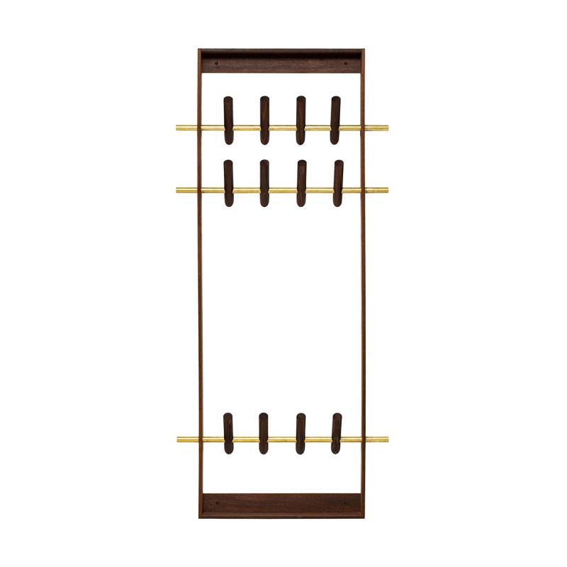 Coat frame - Gerookt eikenhouten kapstok - H150 x B53 x D7 cm