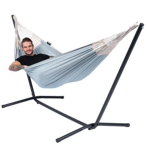 Hangmat met Standaard Eénpersoons 'Easy Natural' Blue Blauw Tropilex ®