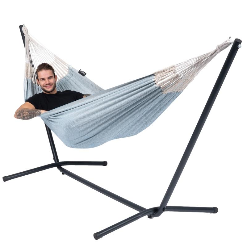 Hangmat met Standaard Eénpersoons 'Easy Natural' Blue Blauw Tropilex ®