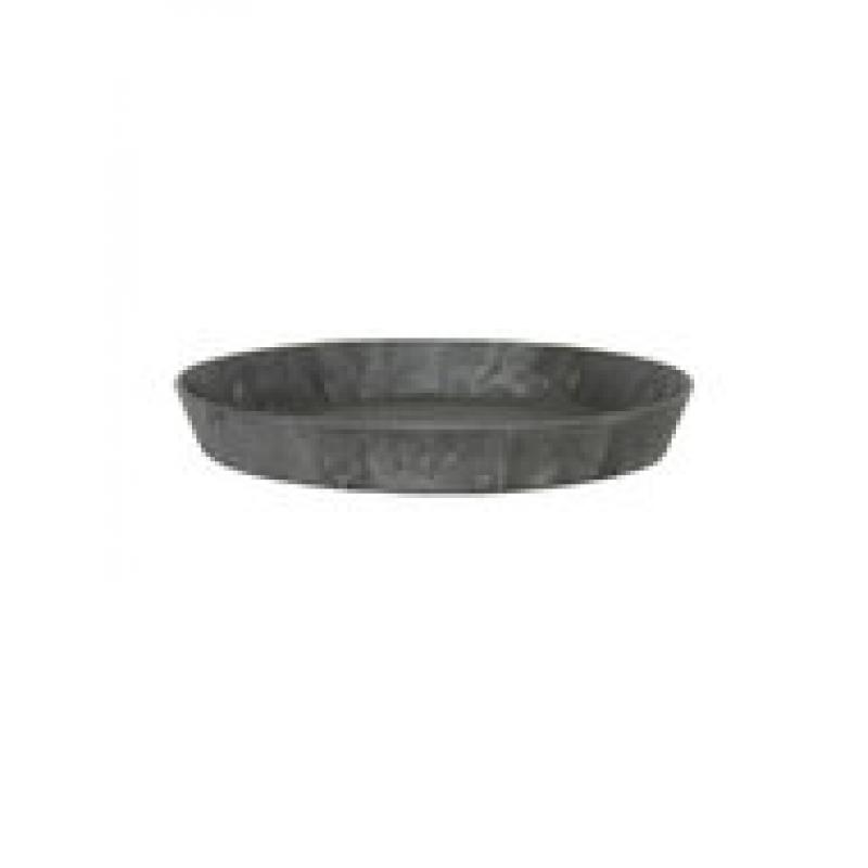 Artstone Saucer round black 30 cm