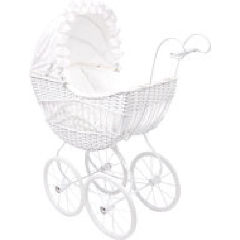 Houten vintage poppenwagen Evelin