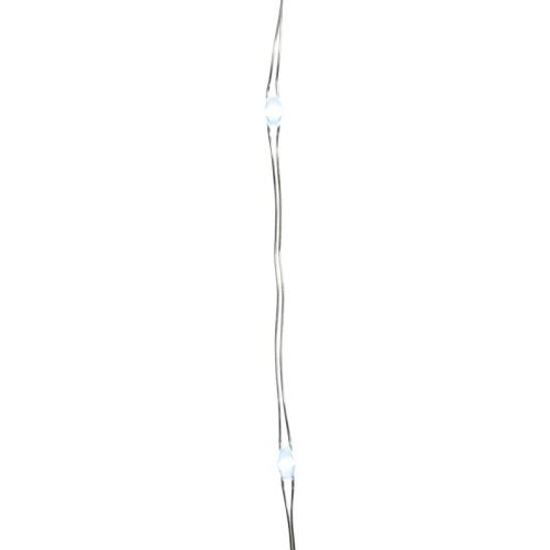 Draadverlichting zilverdraad 20 witte lampjes 95 cm