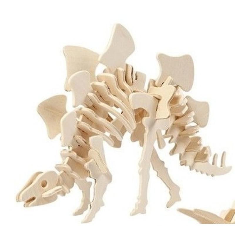 Bouwpakket hout Stegosaurus