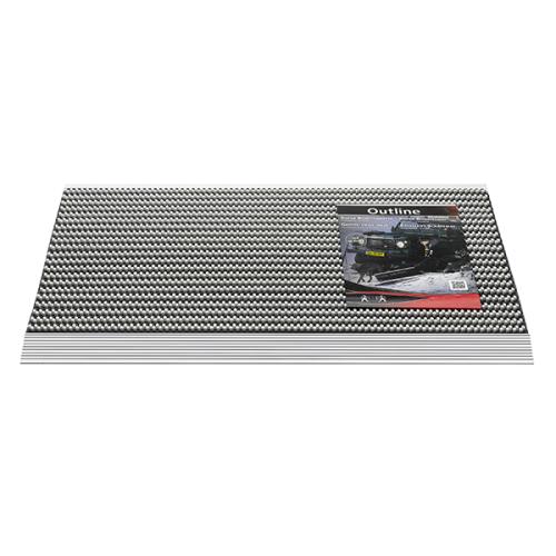 HAMAT Borstelmat 325 Outline Deurmat 50x80 cm 014 Licht Grijs