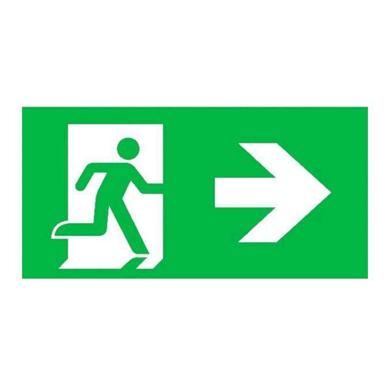 Ecolight Excellence Pictoplate + Alu Frame | Pictogram Right