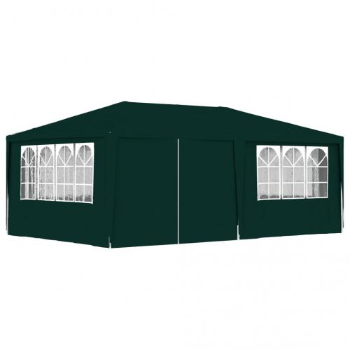 Partytent met zijwanden professioneel 90 g/m 4x6 m groen