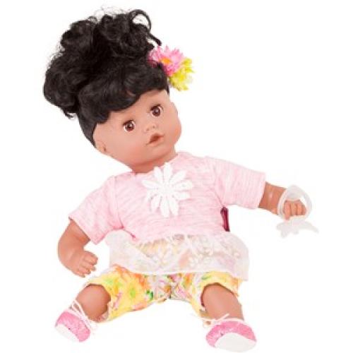 Götz Muffin, Daisy do , zwart haar, slaapogen, 33 cm