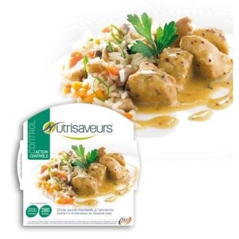 Kalkoen in mosterdsaus