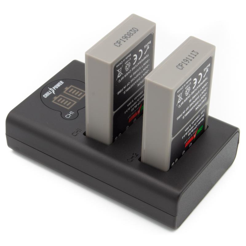 ChiliPower BLS 5 Olympus USB Duo Kit Camera accu set