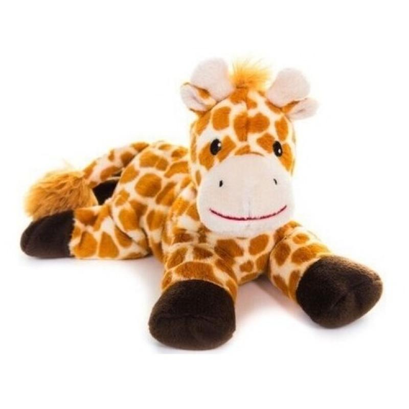 Warm knuffel giraf babyshower kado 18 cm