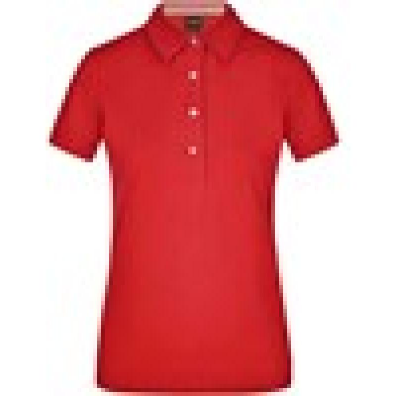 James & Nicholson JN969 Ladies´ Plain Polo - Red/Red/White - S