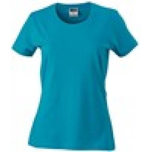 James & Nicholson JN971 Ladies´ Slim Fit-T - Caribbean-Blue - XXL