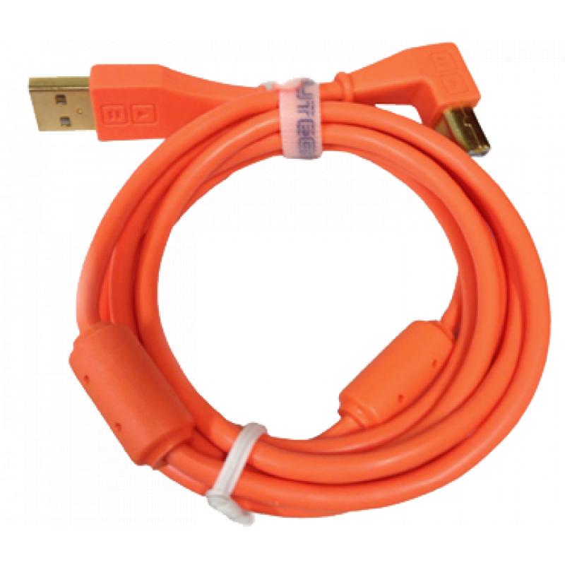 Chroma Cable USB-A Naar USB-B Haaks Neon Oranje 1.5m